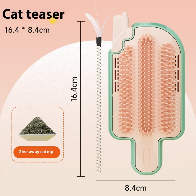 Juguete Interactivo para Gatos con Bola de Menta y Rascador | Diversión y Estimulación