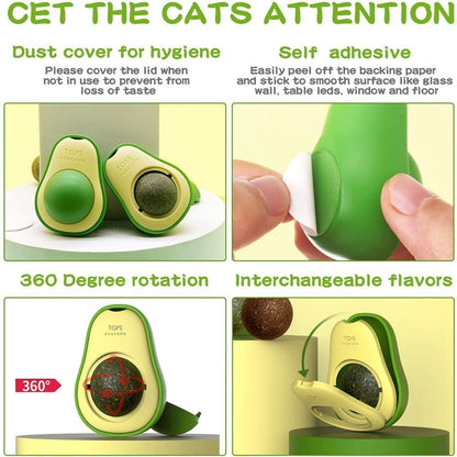 Juguete Dental de Catnip Aguacate™ | Limpieza y Diversión para tu Gato