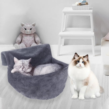 Cat Radiator Bed Warm Winter Basket Faux Fur Kitten Cradle Dog Hammock Puppy Pet