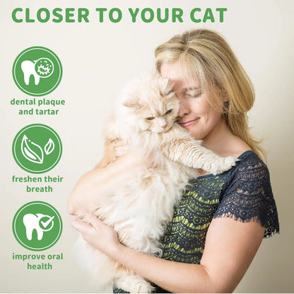 Pack de 4 Bolas de Catnip y Silvervine para Gatos | Juguetes Naturales para Limpiar los Dientes, Reducir el Estrés y Estimular el Juego